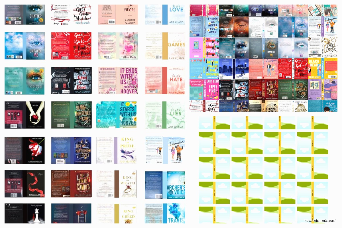 Mini Book Cover Template: Small Format Design