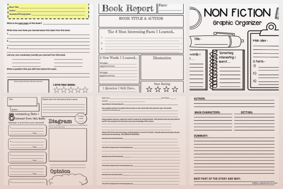 Non Fiction Book Report Template: Analysis Format