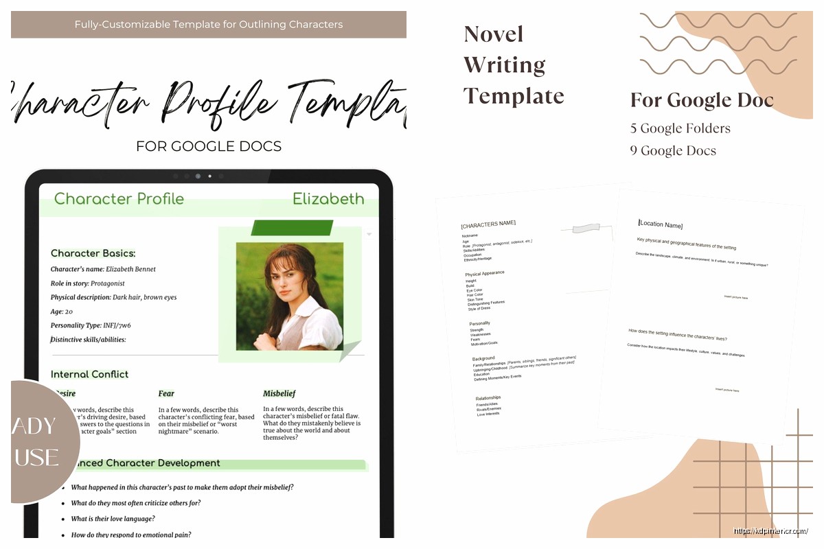 Novel Outline Template Google Docs: Fiction Planning