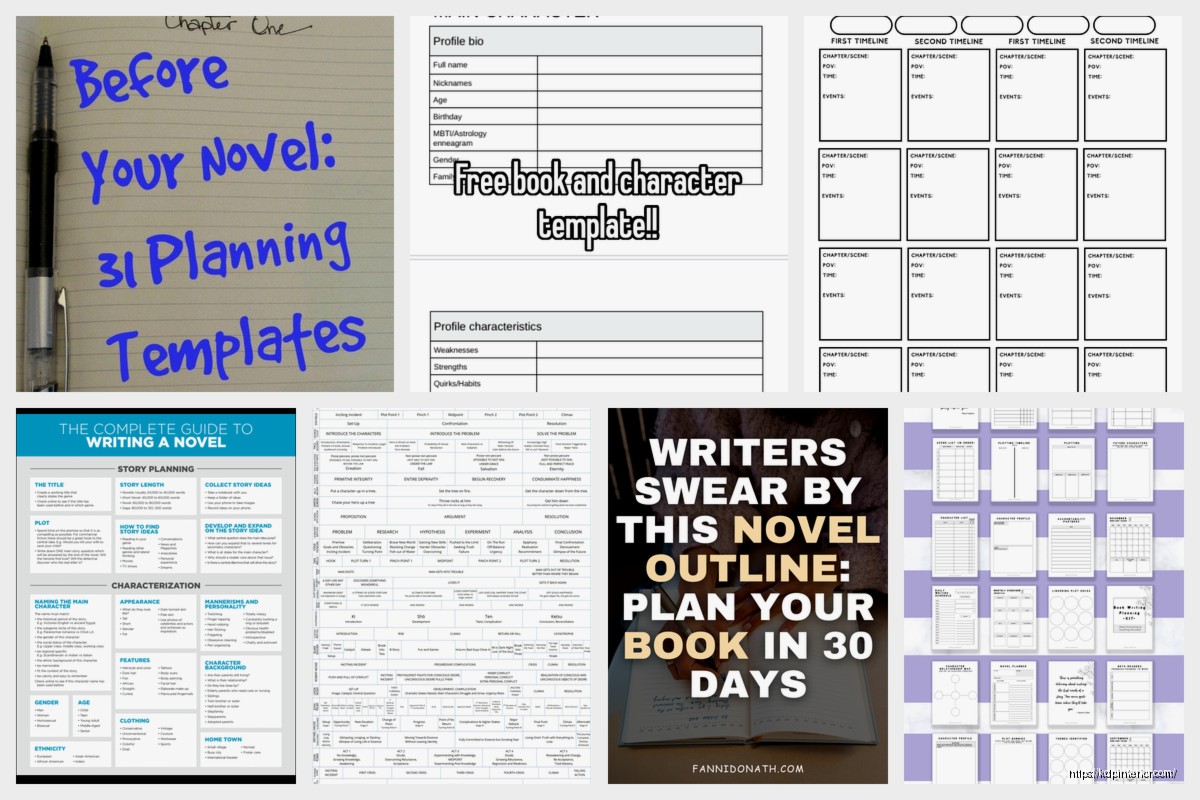Novel Planning Template: Fiction Outlining Tools