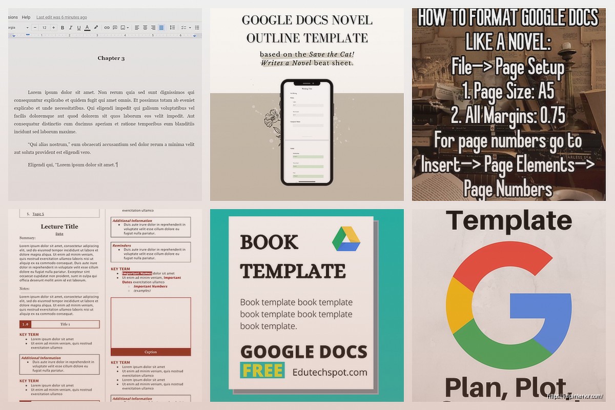 Novel Template Google Docs: Fiction Writing Setup