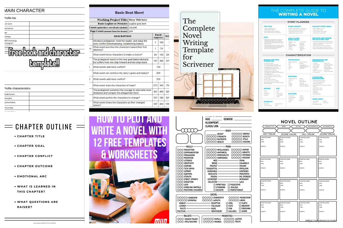 Novel Writing Template: Fiction Manuscript Format