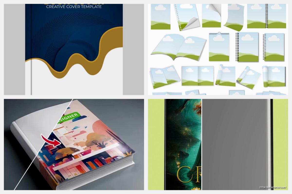 Photoshop Book Cover Template: Adobe Design Files KDP Interior