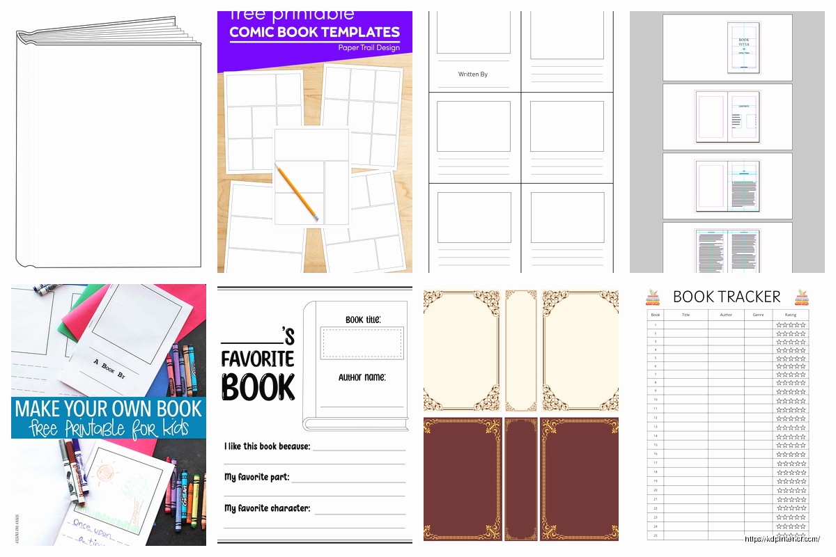 Printable Book Template: DIY Publishing Downloads