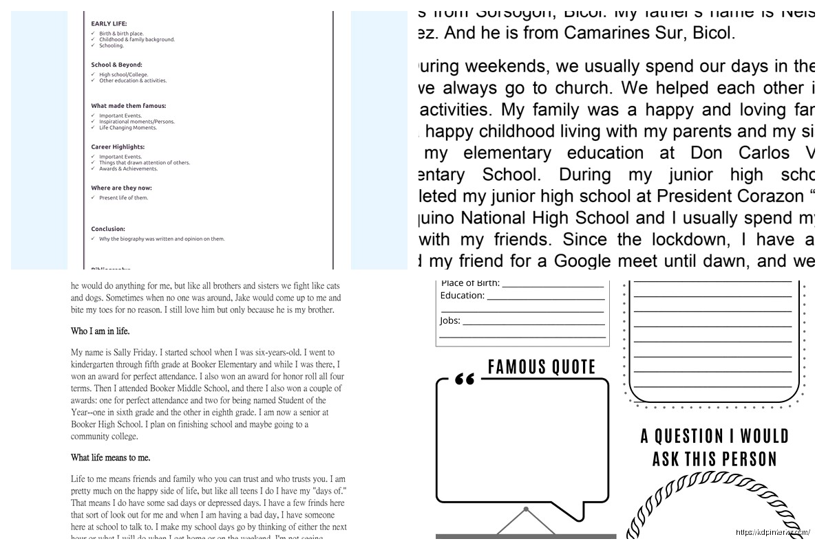 Short Biography Template: Concise Author Bio