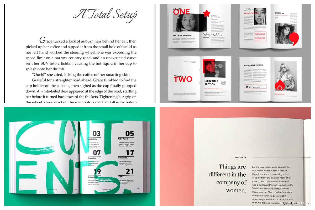Book Page Layout Design: Typography Principles