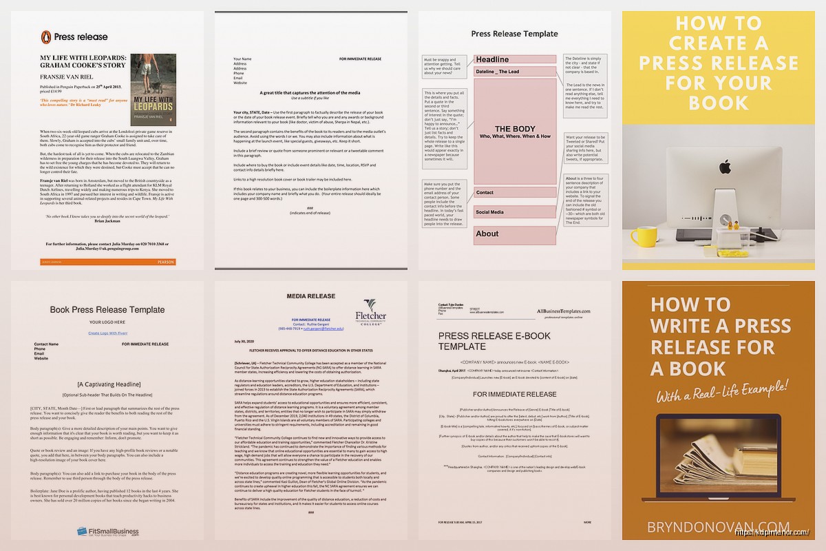 Book Press Release Example: Launch Announcement