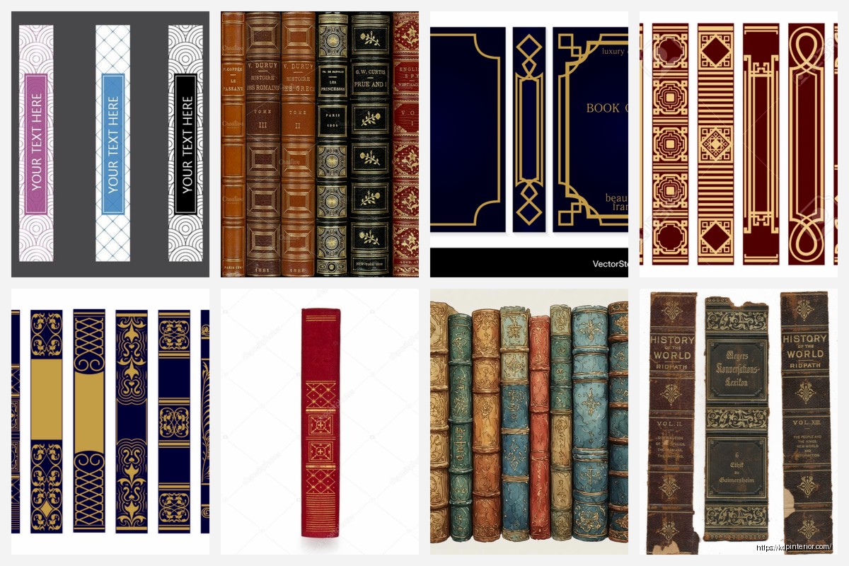 Book Spine Design Template: Side Cover Layout