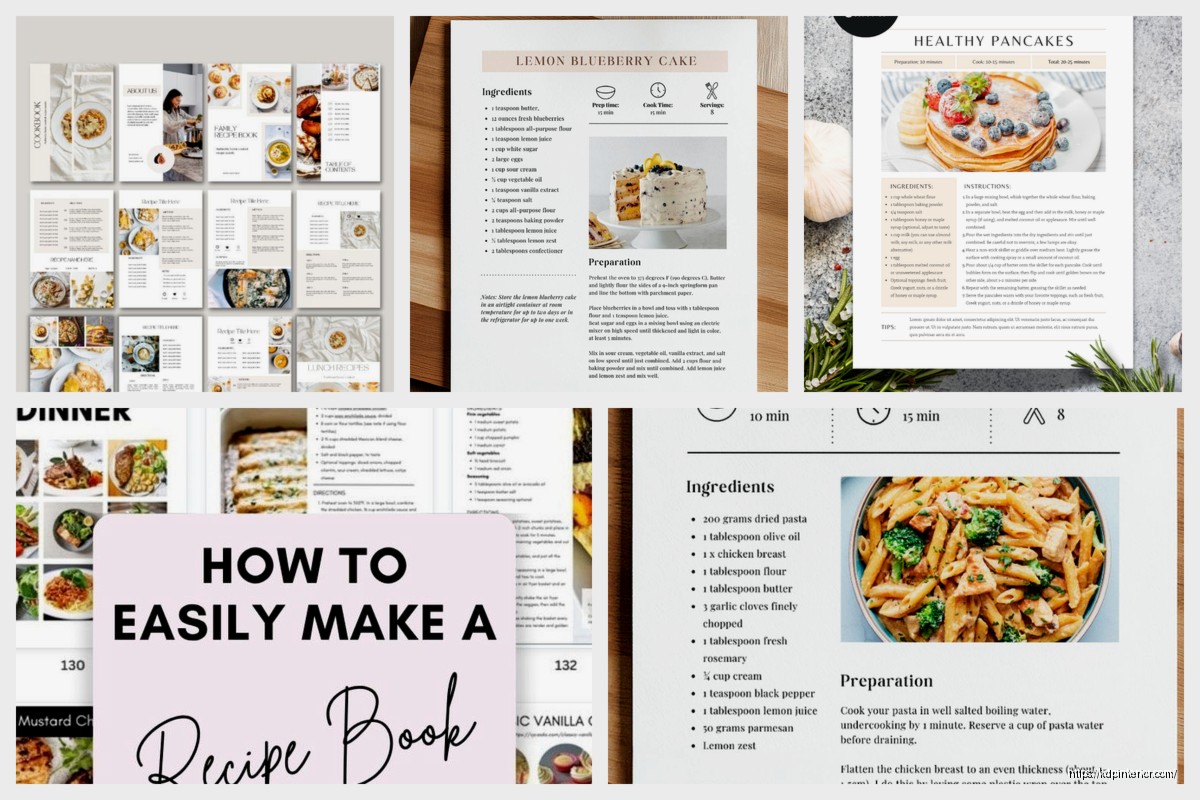 Canva Cookbook Template: Recipe Book Design