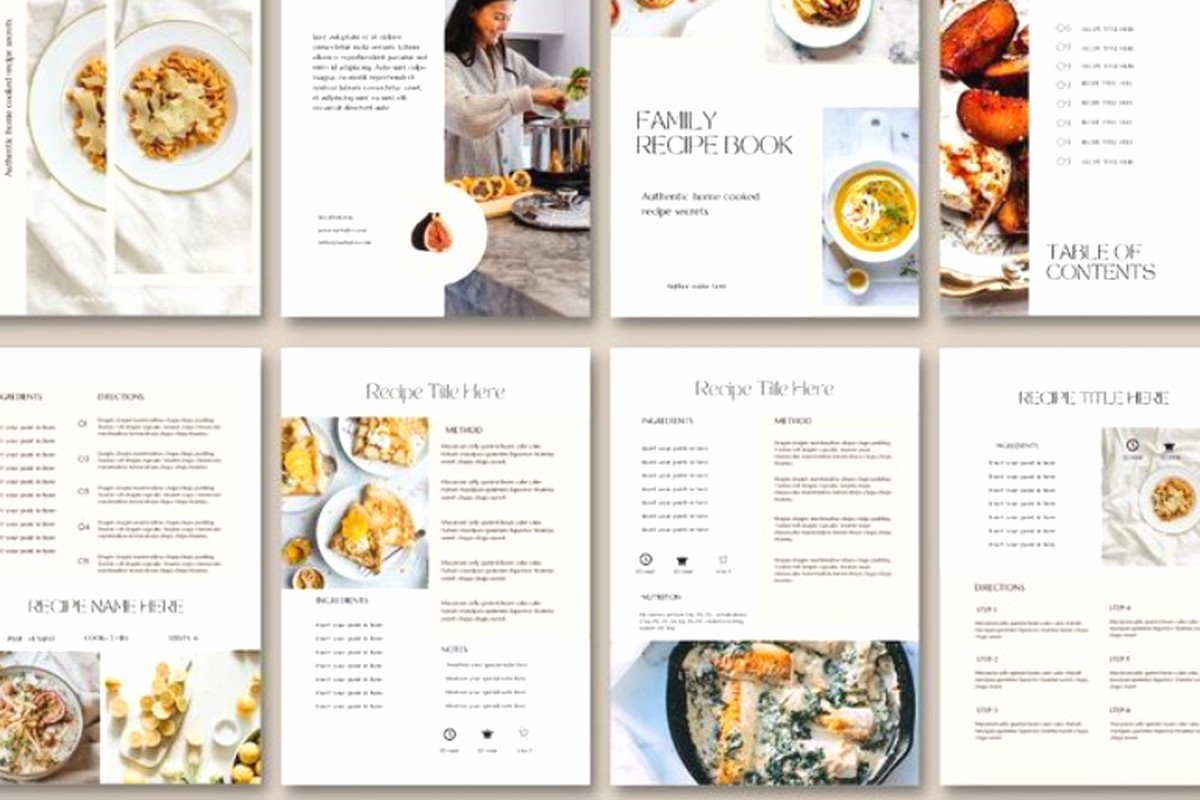 Canva Recipe Book Template: Cookbook Creation
