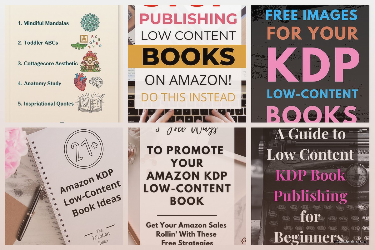 Low Content Books KDP: High-Profit Niches & Templates