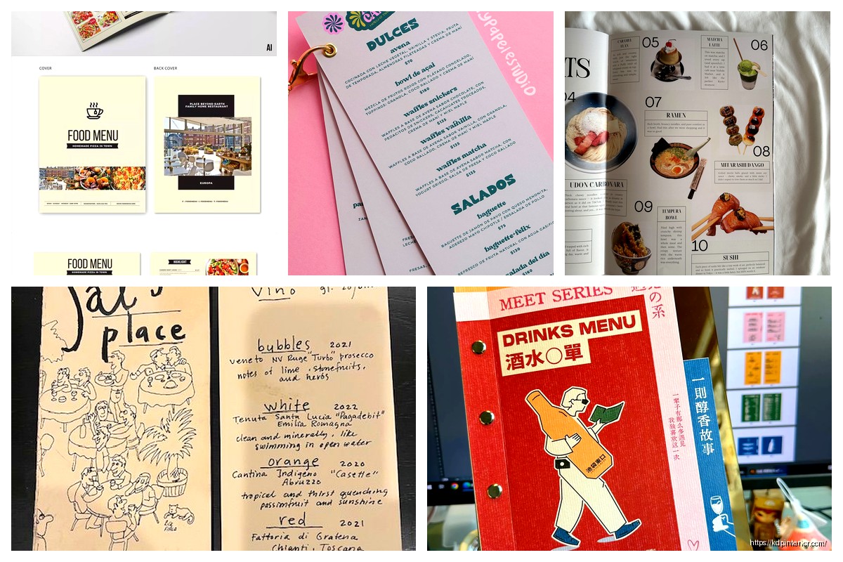 Menu Booklet Design: Restaurant Publishing