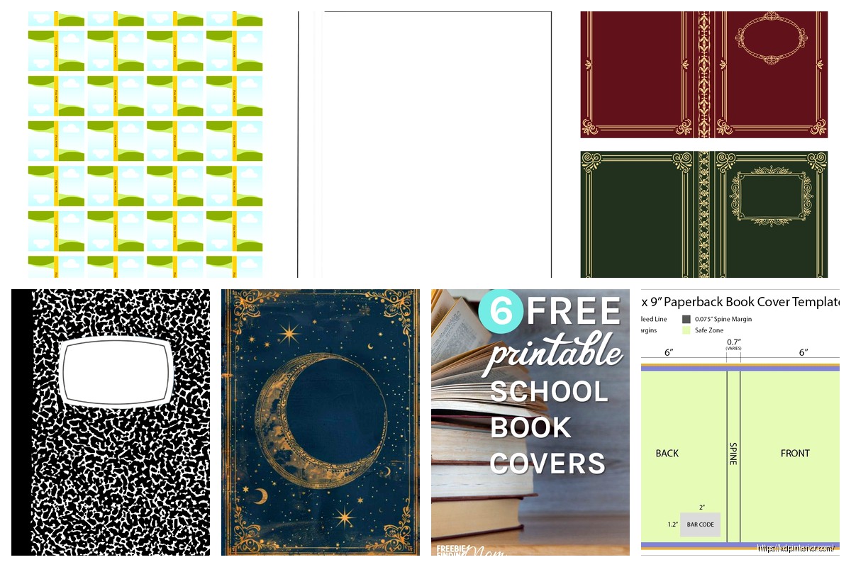 Printable Book Cover Template: DIY Design Files