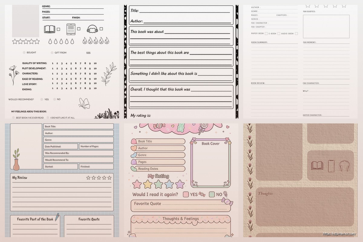 Printable Book Review Template: Analysis Worksheets