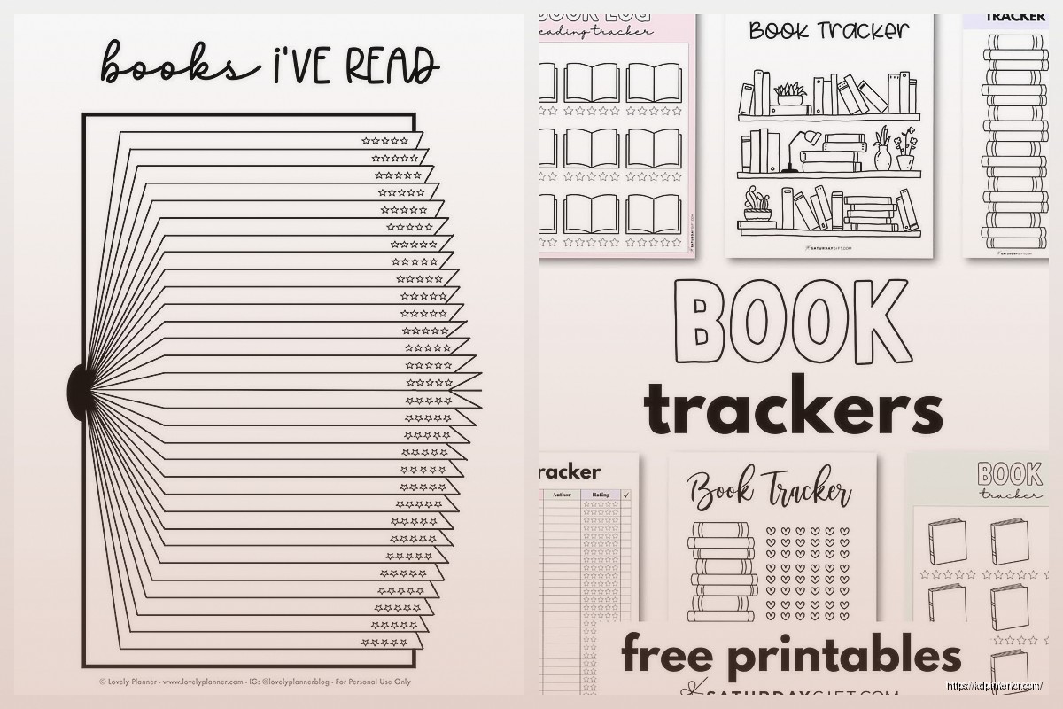 Printable Reading Journal: Book Diary Pages