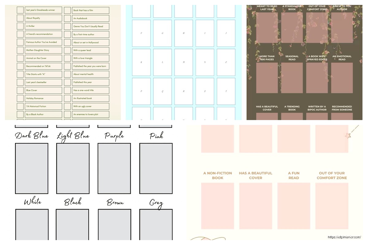 Reading Challenge Template: Goal Setting Tools