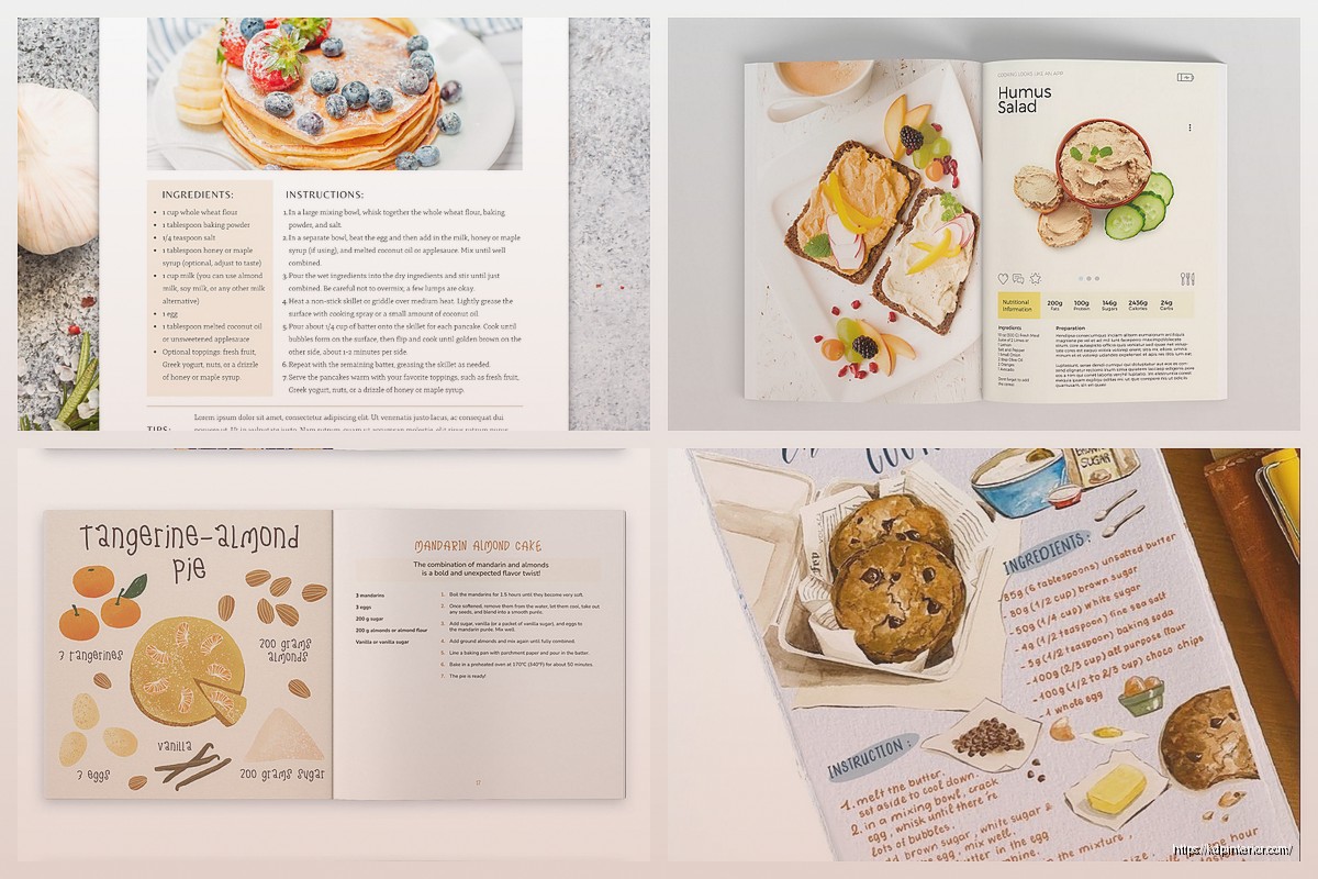Recipe Booklet Design: Mini Cookbook Format