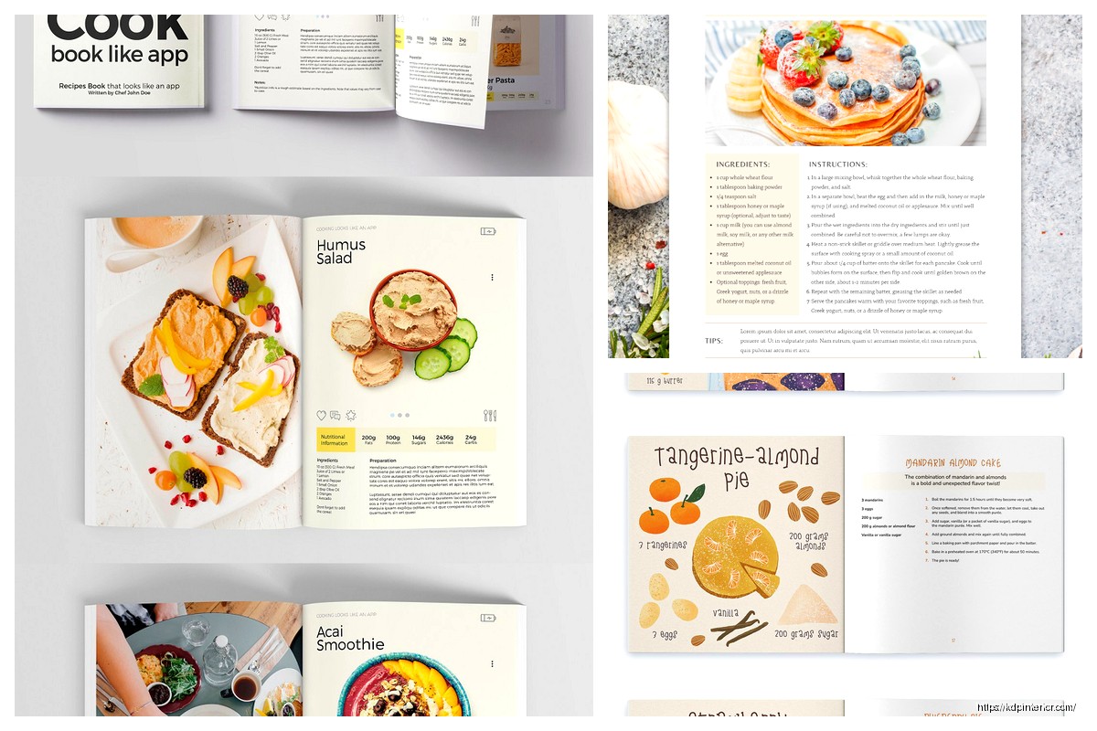 Recipe Booklet Design: Mini Cookbook Format