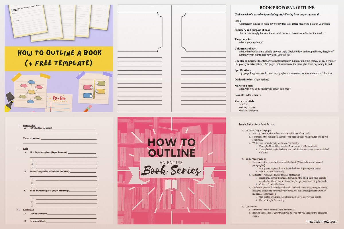 Sample Book Outline: Story Planning Examples