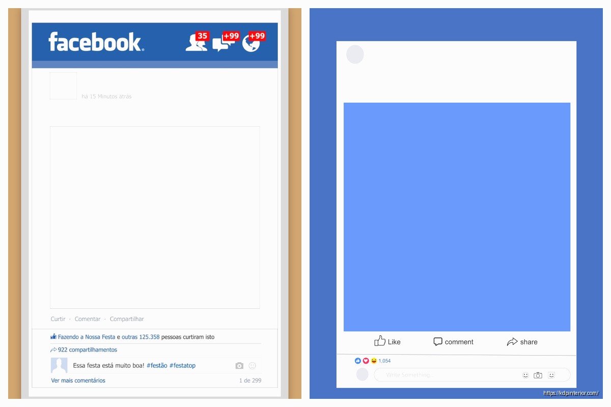 Template for Facebook Page: Author Platform Design