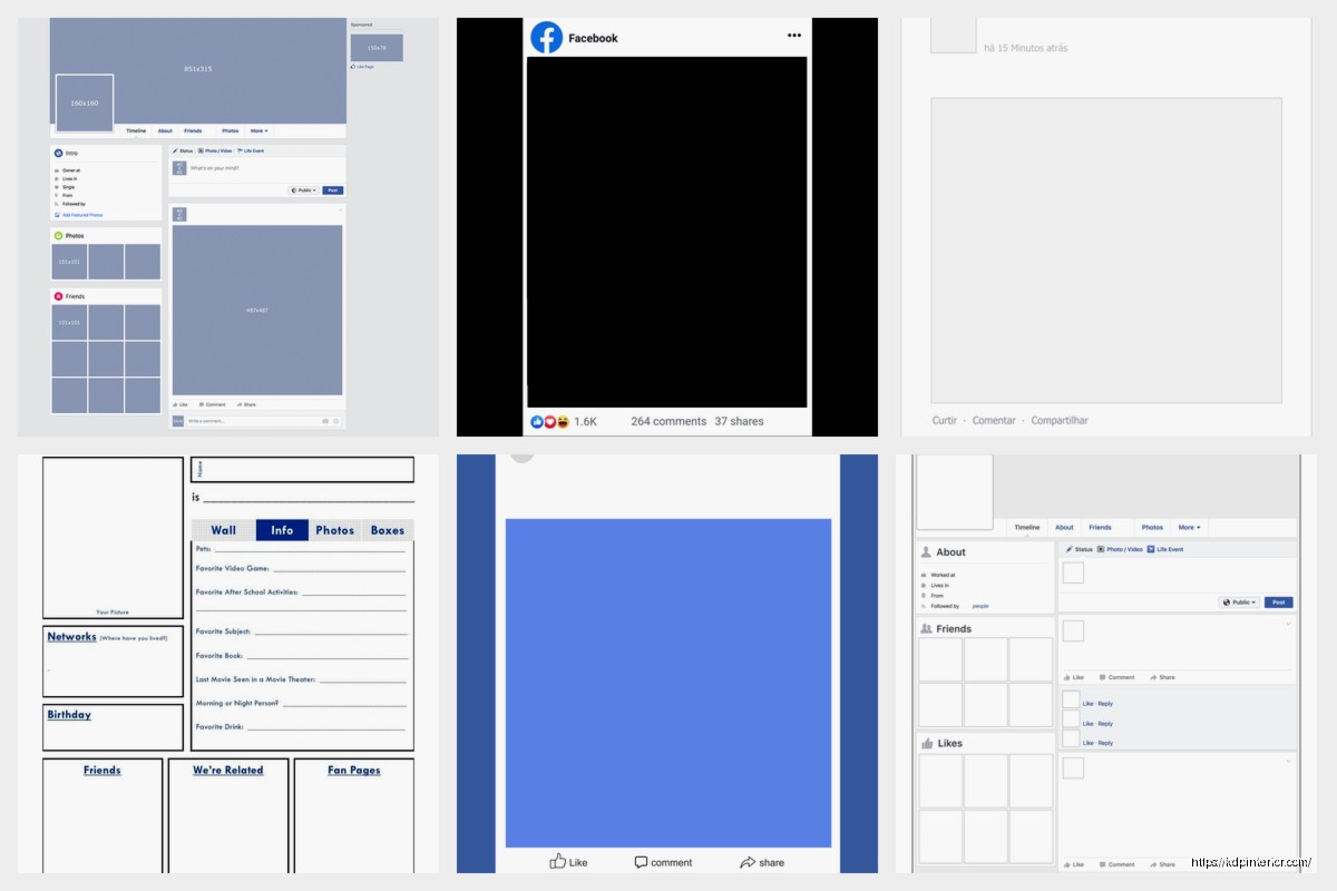 Template for Facebook Page: Author Platform Design