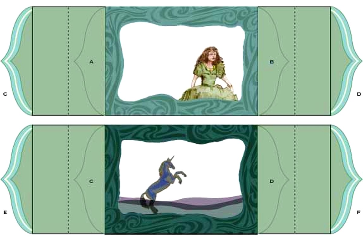 Tunnel Book Template: 3D Paper Art Format